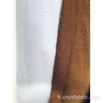Tissu teint dans la masse en polyester 3D gaufré